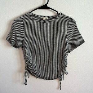 Caution To The Wind Women’s Striped Crop Top Fits S/M
